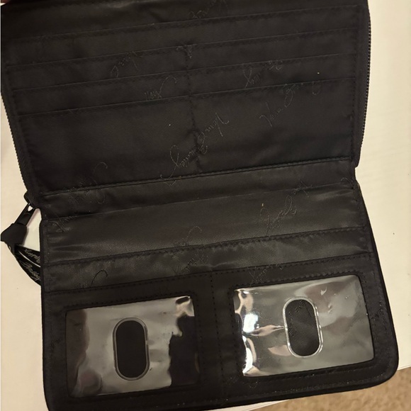 Vera Bradley Teal and Brown Patterned Turnlock Wallet - Picture 11 of 16